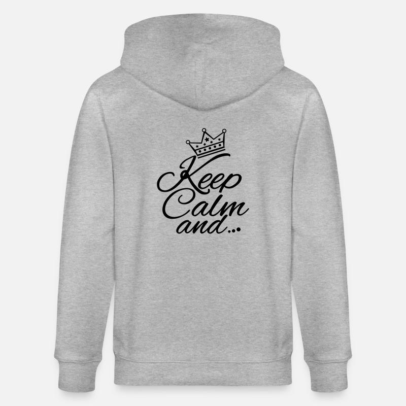 keep_calm_and_gi1 - Veste à capuche bio CULTIVATOR Stanley/Stella Unisexe - gris chiné