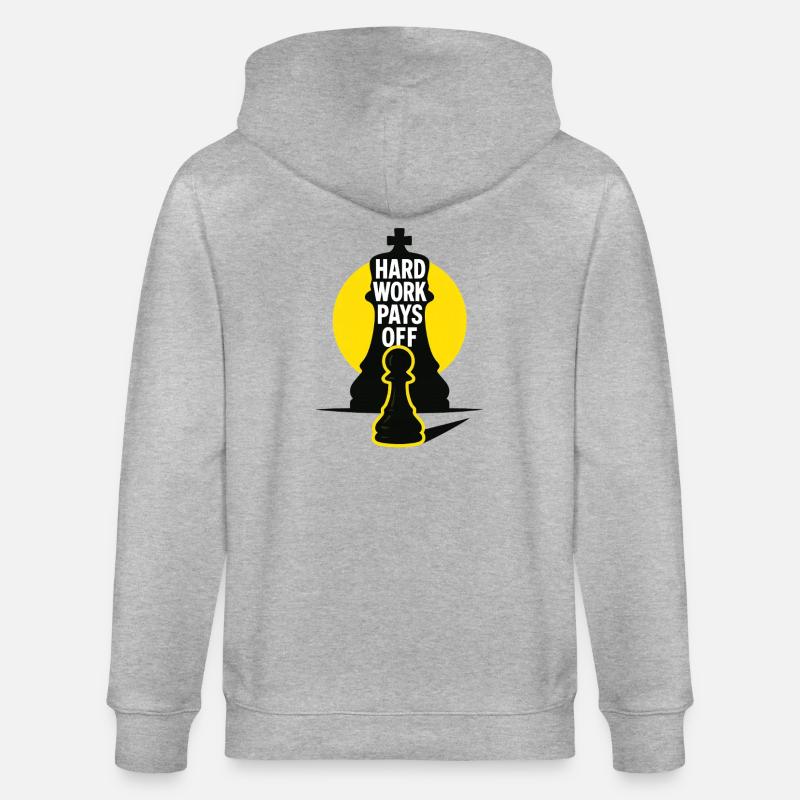 HardWorkPaysOff - Veste à capuche bio CULTIVATOR Stanley/Stella Unisexe - gris chiné