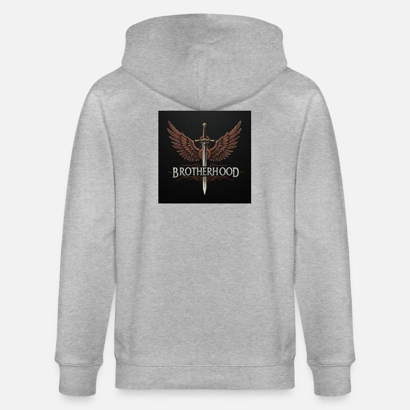 Fraternité Ailée Épée - Veste à capuche bio CULTIVATOR Stanley/Stella Unisexe - gris chiné
