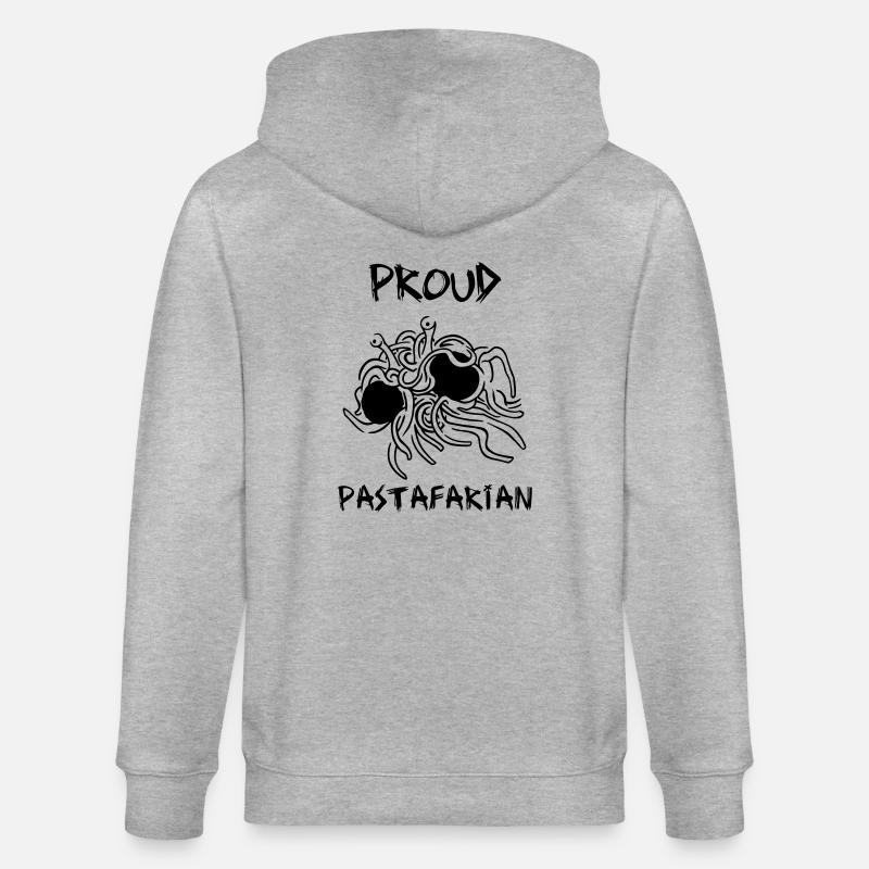 Stolzes Pastafarian - Stanley/Stella Unisex Bio-Kapuzenjacke CULTIVATOR  - Grau meliert