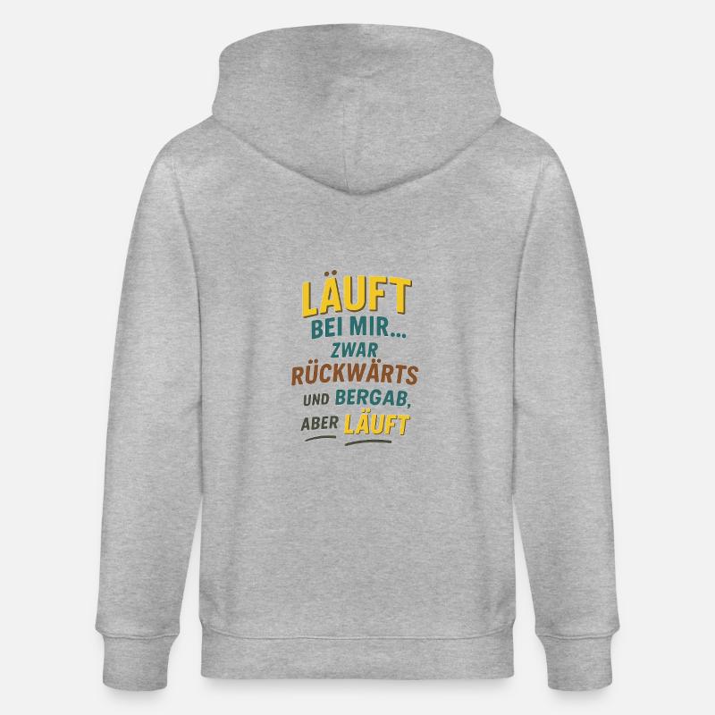 Bizarre, honnête et merveilleusement autodérision. - Veste à capuche bio CULTIVATOR Stanley/Stella Unisexe - gris chiné