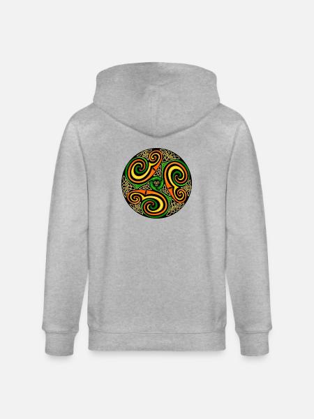 Tribal - Stanley/Stella CULTIVATOR  Unisex Organic Hooded Jacket - heather grey