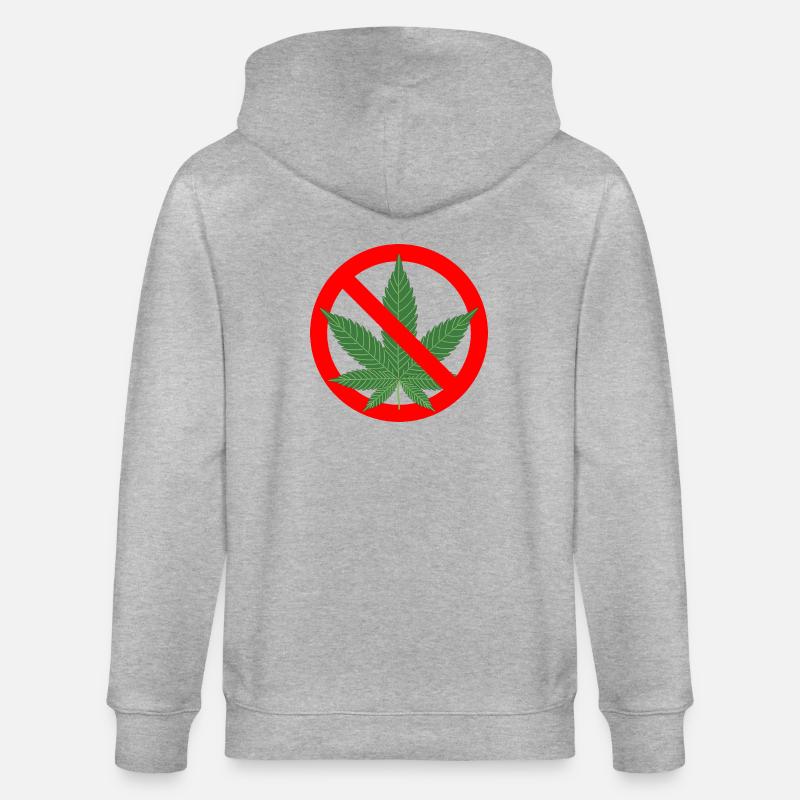 Aucune interdiction de cannabis - Veste à capuche bio CULTIVATOR Stanley/Stella Unisexe - gris chiné