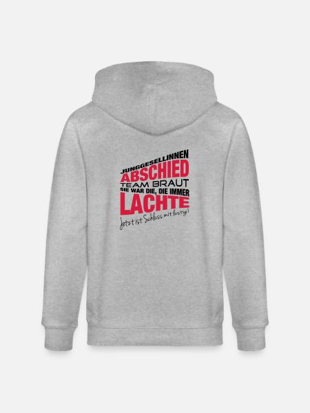 Die, die immer lachte - Stanley/Stella Unisex Bio-Kapuzenjacke CULTIVATOR - Grau meliert