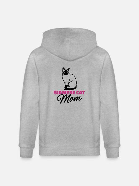 Siamkatze - Stanley/Stella Unisex Bio-Kapuzenjacke CULTIVATOR - Grau meliert