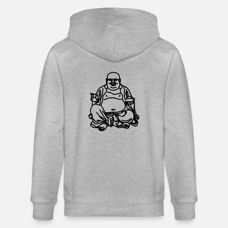 buddha - Stanley/Stella Unisex Bio-Kapuzenjacke CULTIVATOR - Grau meliert
