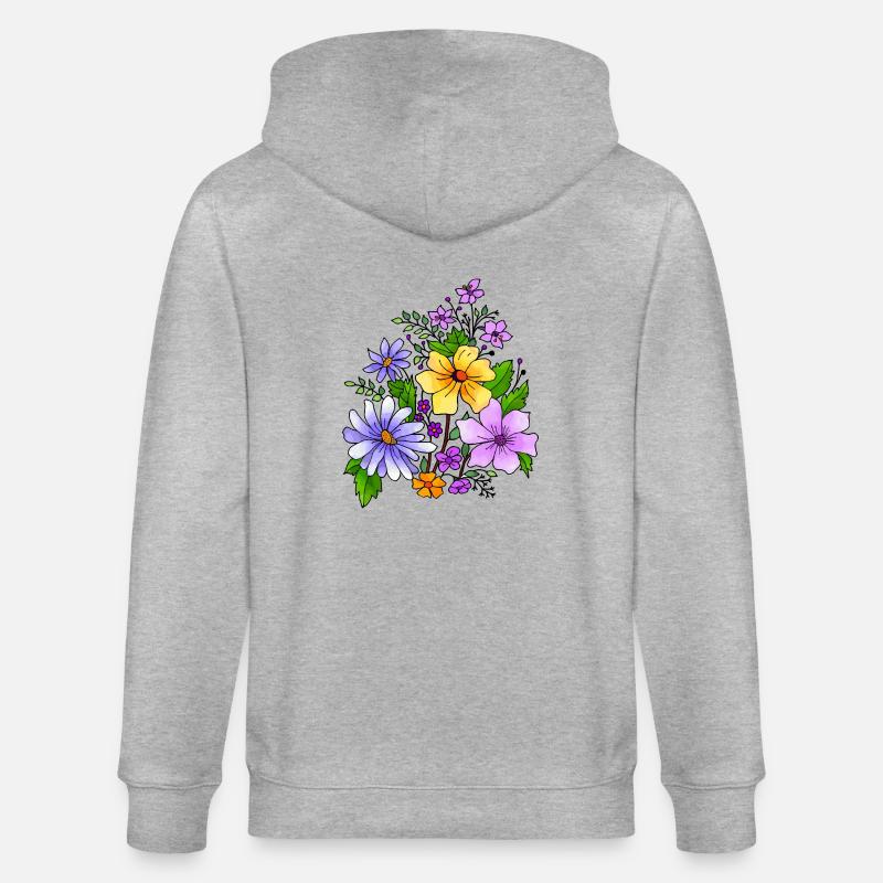 Fleur - Veste à capuche bio CULTIVATOR Stanley/Stella Unisexe - gris chiné