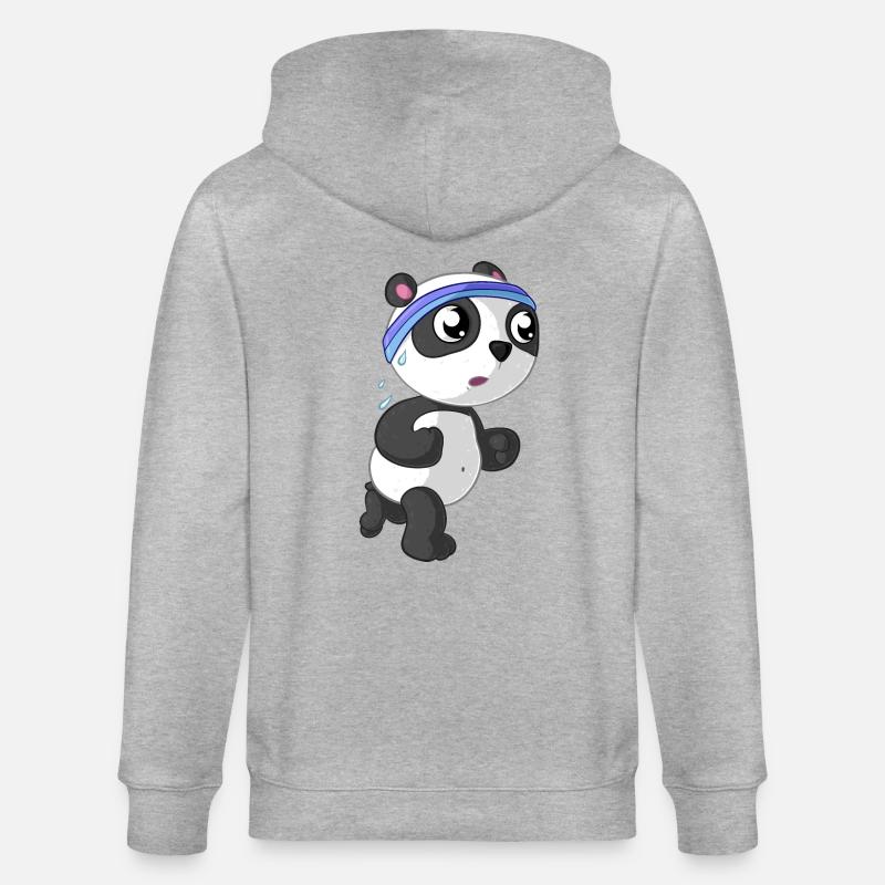 Fitness Panda - Stanley/Stella Unisex Bio-Kapuzenjacke CULTIVATOR  - Grau meliert