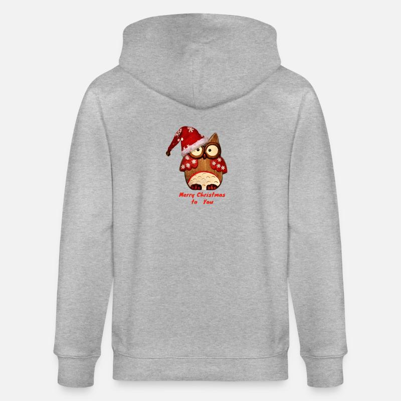 Joyeux Noël à toi - Veste à capuche bio CULTIVATOR Stanley/Stella Unisexe - gris chiné
