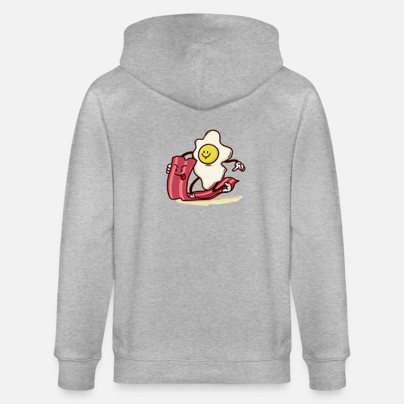 disque monte Egg Bacon - Veste à capuche bio CULTIVATOR Stanley/Stella Unisexe - gris chiné