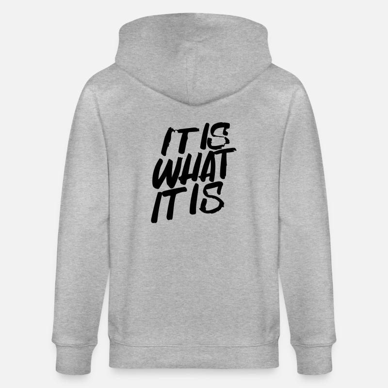 c'est comme ça - Veste à capuche bio CULTIVATOR Stanley/Stella Unisexe - gris chiné