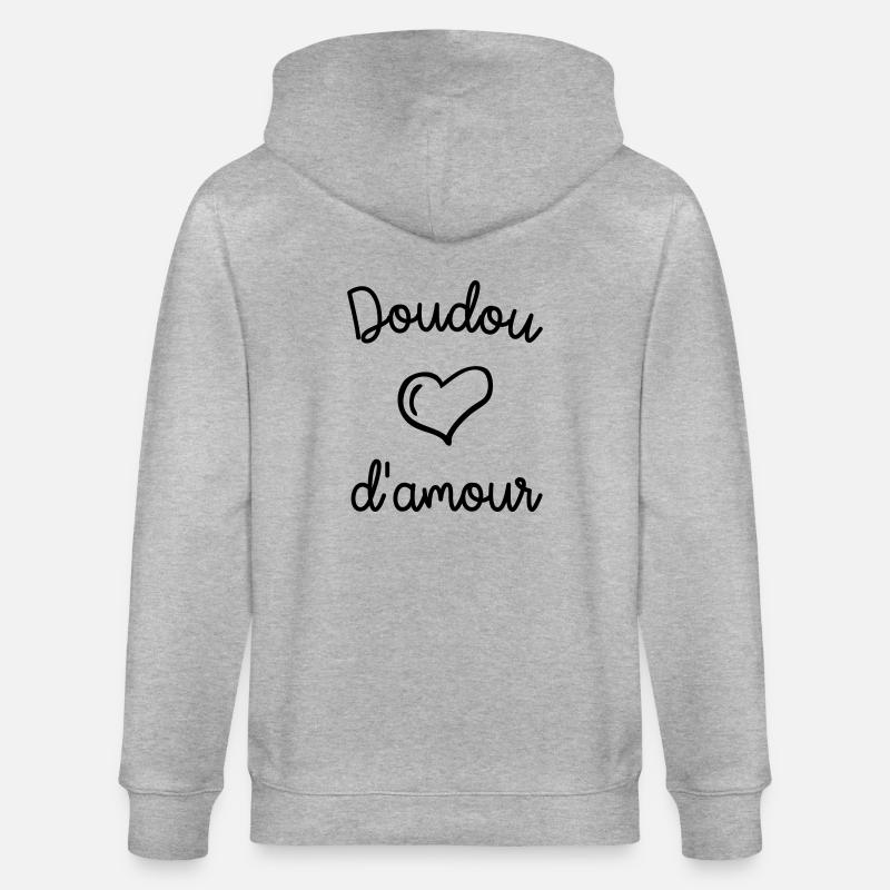 doudou d amour - Veste à capuche bio CULTIVATOR Stanley/Stella Unisexe - gris chiné