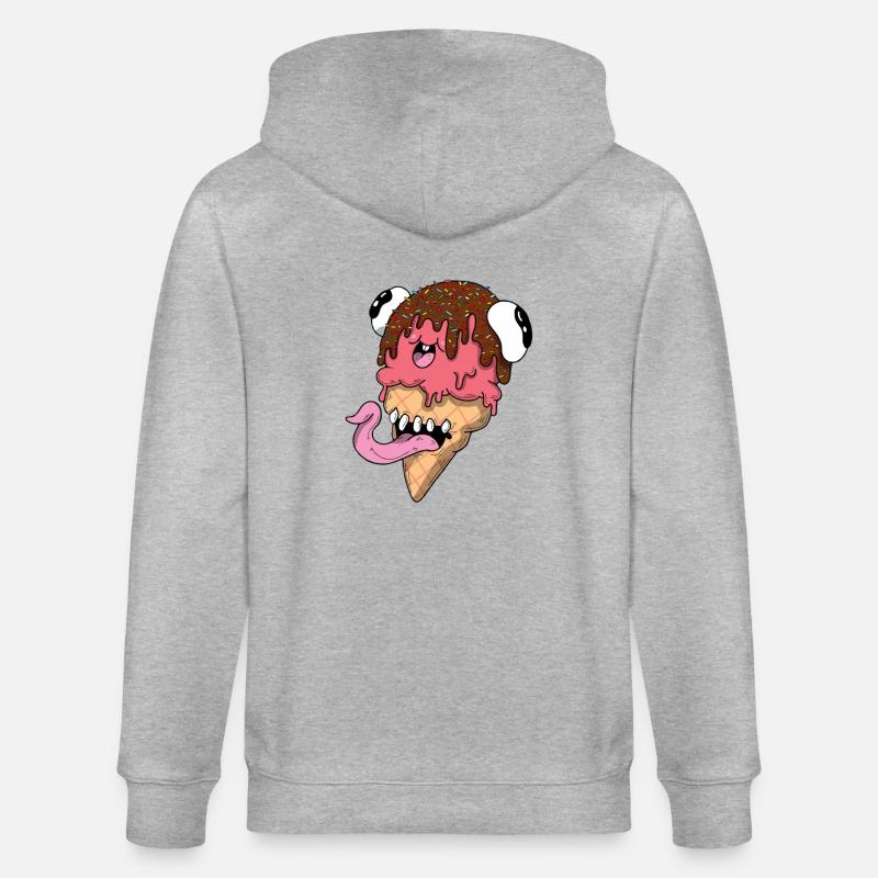 Échantillon de glace - Veste à capuche bio CULTIVATOR Stanley/Stella Unisexe - gris chiné