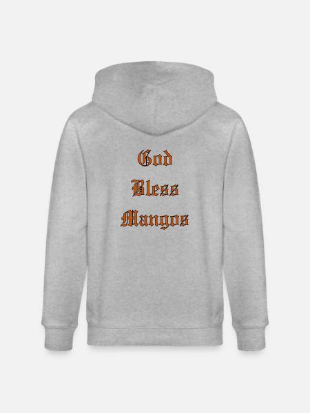 GodBlessMangos - Stanley/Stella CULTIVATOR  Unisex Organic Hooded Jacket - heather grey