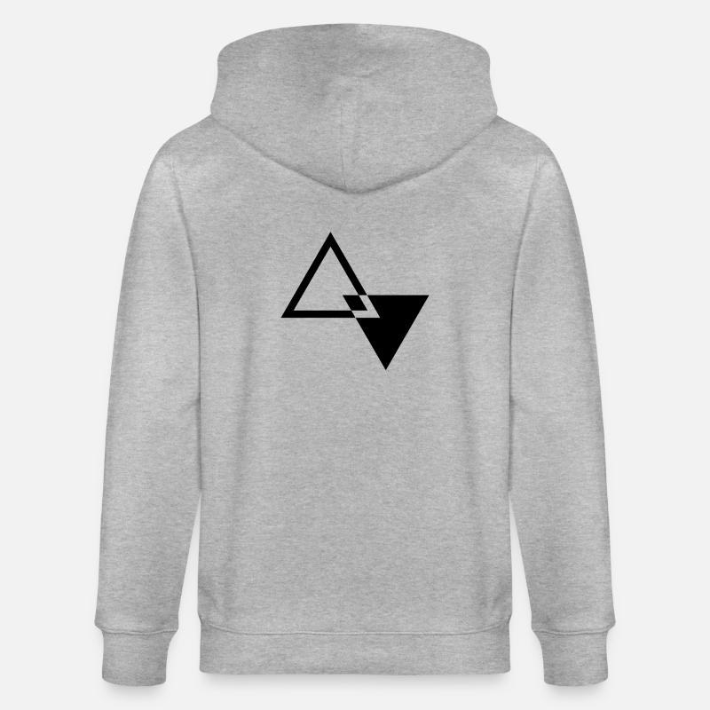 FORME TRIANGLE MODERNE - Veste à capuche bio CULTIVATOR Stanley/Stella Unisexe - gris chiné