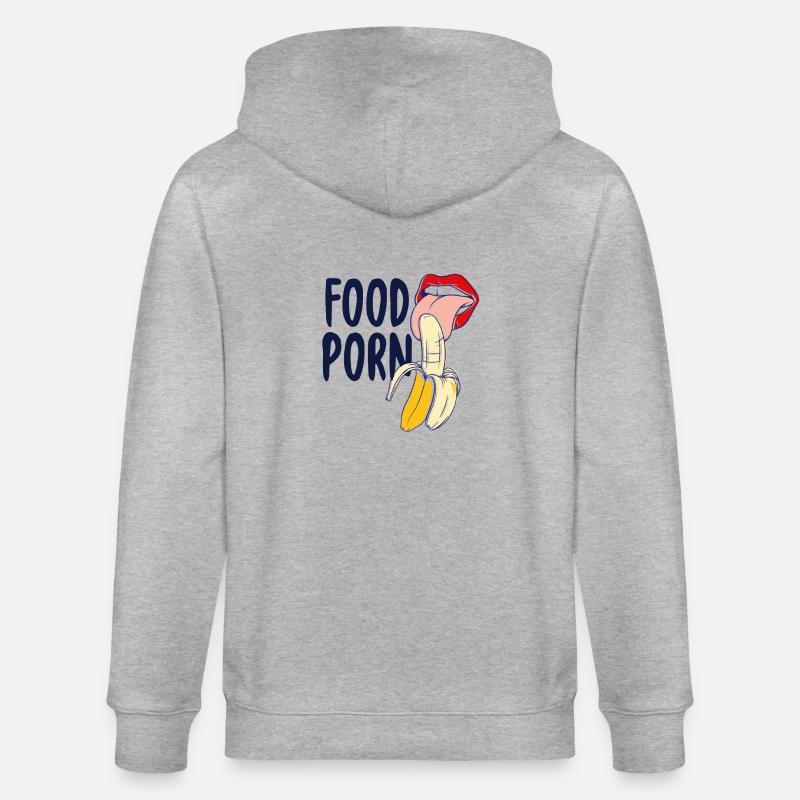 Alimentaire de cadeau de banane - Veste à capuche bio CULTIVATOR Stanley/Stella Unisexe - gris chiné