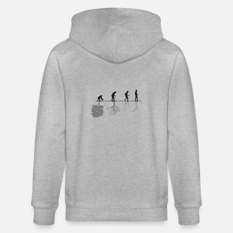 Evolution Black - Veste à capuche bio CULTIVATOR Stanley/Stella Unisexe - gris chiné