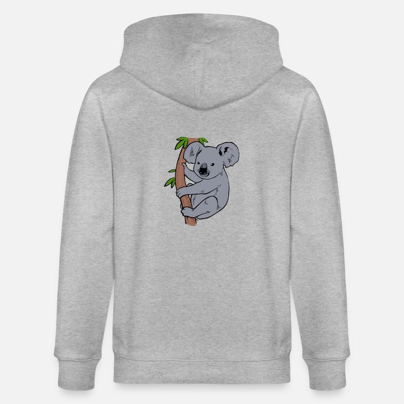 Koala - Veste à capuche bio CULTIVATOR Stanley/Stella Unisexe - gris chiné