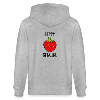 Berry Special - Stanley/Stella CULTIVATOR  Unisex Organic Hooded Jacket - heather grey - Back - Luana (180cm)