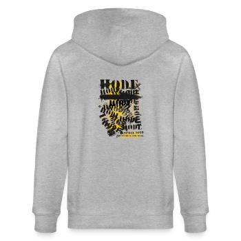 Bitcoin 2023 (Miami) - The Future is Now, Miami - Stanley/Stella CULTIVATOR  Unisex Organic Hooded Jacket - heather grey - Back - Luana (180cm)