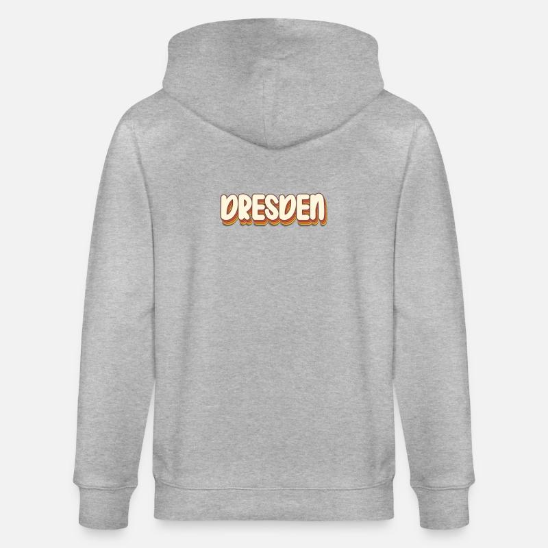 Dresdnerin Dresdner Dresde - Veste à capuche bio CULTIVATOR Stanley/Stella Unisexe - gris chiné
