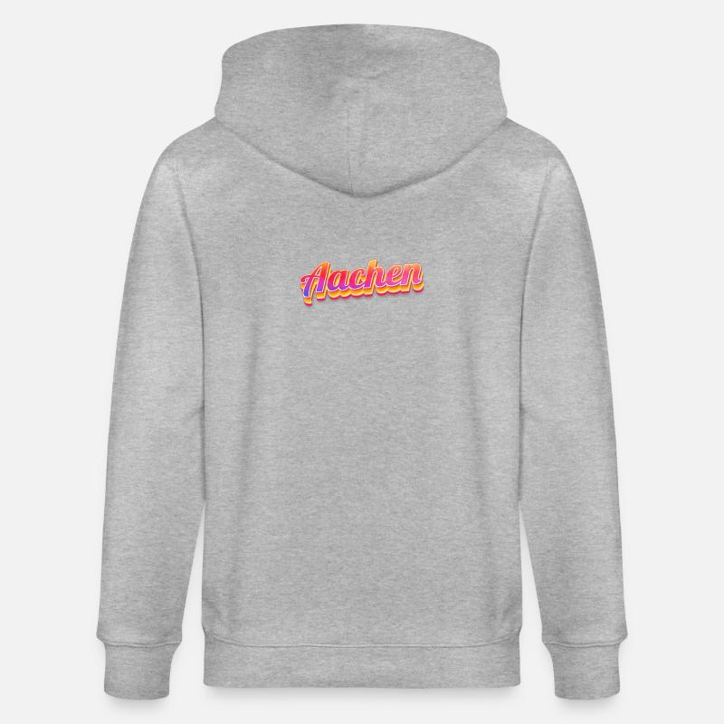 Aachenerin Aachener Aachen - Stanley/Stella Unisex Bio-Kapuzenjacke CULTIVATOR  - Grau meliert