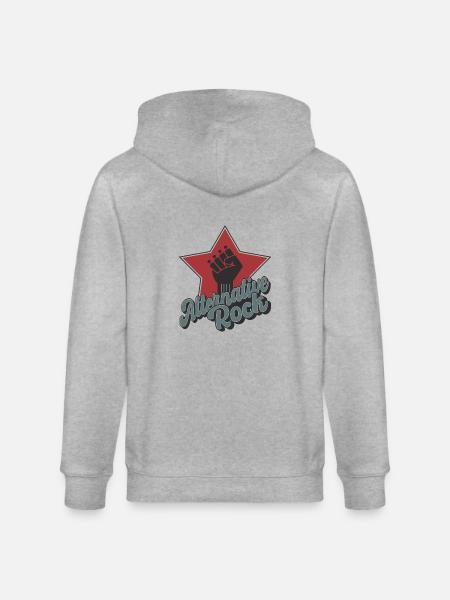 Alternative Rock - Stanley/Stella CULTIVATOR  Unisex Organic Hooded Jacket - heather grey
