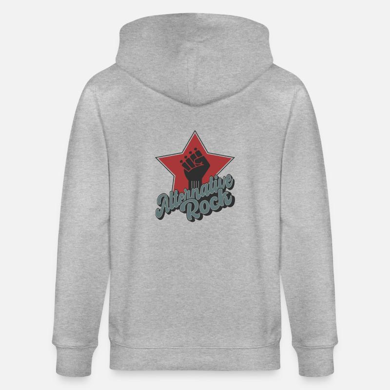 Rock alternatif - Veste à capuche bio CULTIVATOR Stanley/Stella Unisexe - gris chiné