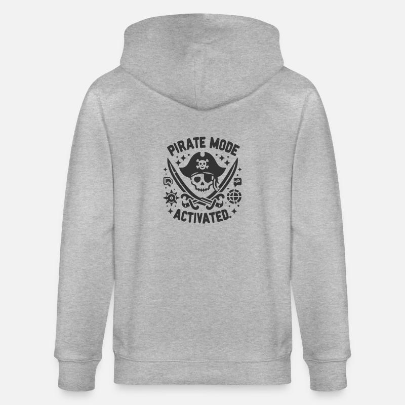 Mode pirate activé - Veste à capuche bio CULTIVATOR Stanley/Stella Unisexe - gris chiné