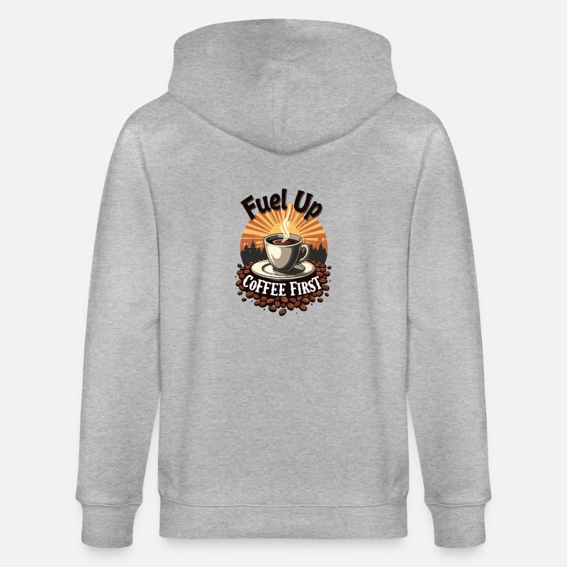 LE CAFÉ D’ABORD - Veste à capuche bio CULTIVATOR Stanley/Stella Unisexe - gris chiné