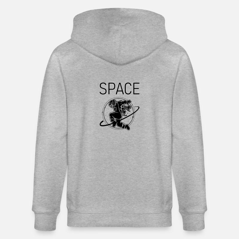 Astronaute de l’espace Weltraum Aliens - Veste à capuche bio CULTIVATOR Stanley/Stella Unisexe - gris chiné