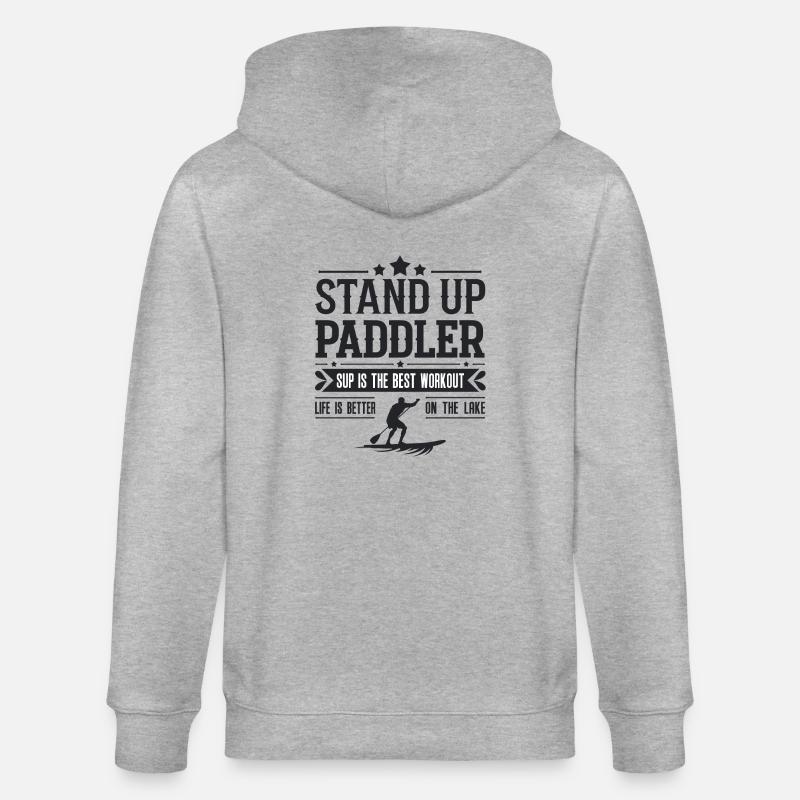 Stand Up Paddler - Veste à capuche bio CULTIVATOR Stanley/Stella Unisexe - gris chiné