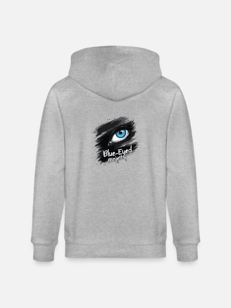 BLUE EYED - Stanley/Stella CULTIVATOR Unisex Organic Hooded Jacket - heather grey