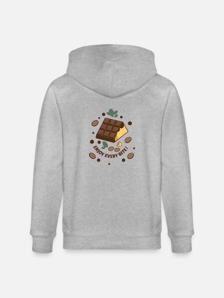 TABLETTES DE CHOCOLAT - Veste à capuche bio CULTIVATOR Stanley/Stella Unisexe - gris chiné