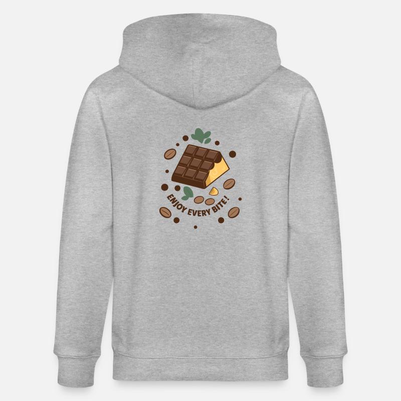 TABLETTES DE CHOCOLAT - Veste à capuche bio CULTIVATOR Stanley/Stella Unisexe - gris chiné