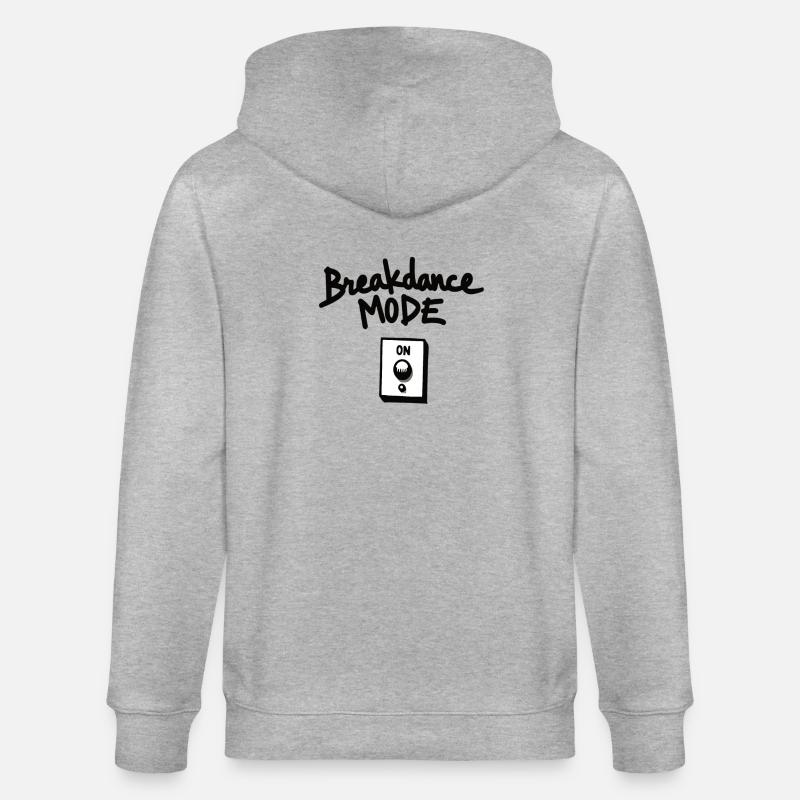 Breakdance Mode On Breakdance Breakdancing - Stanley/Stella Unisex Bio-Kapuzenjacke CULTIVATOR  - Grau meliert