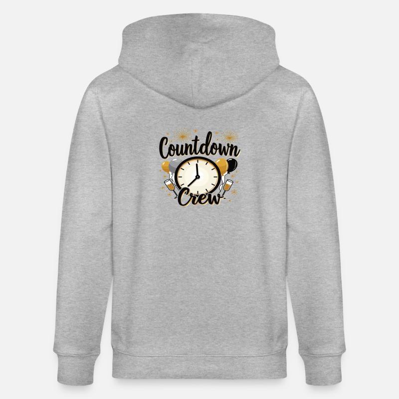 Équipe du compte à rebours - Veste à capuche bio CULTIVATOR Stanley/Stella Unisexe - gris chiné