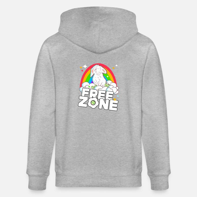 Zone Libre de Pâques - Veste à capuche bio CULTIVATOR Stanley/Stella Unisexe - gris chiné