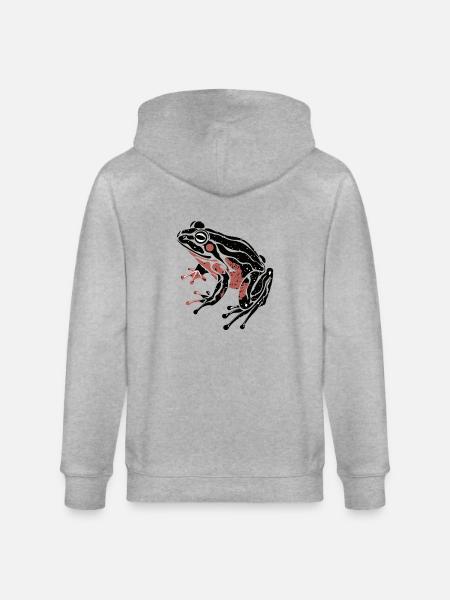 FROG - Stanley/Stella CULTIVATOR  Unisex Organic Hooded Jacket - heather grey