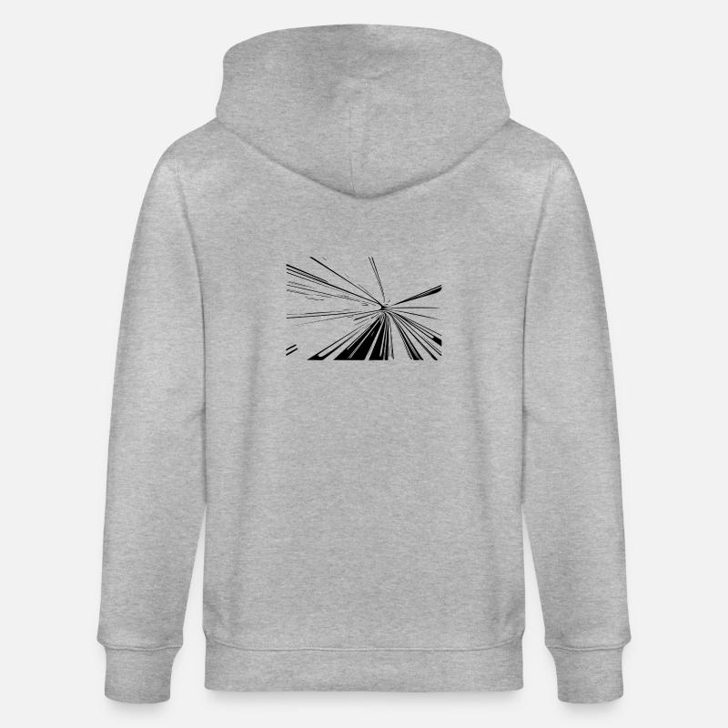 Vector Linien Splash - Stanley/Stella Unisex Bio-Kapuzenjacke CULTIVATOR  - Grau meliert