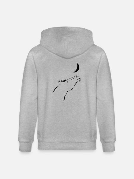 cheval de lune - Veste à capuche bio CULTIVATOR Stanley/Stella Unisexe - gris chiné
