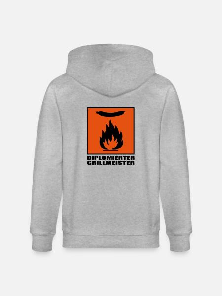 GRILLMEISTER - Stanley/Stella Unisex Bio-Kapuzenjacke CULTIVATOR - Grau meliert