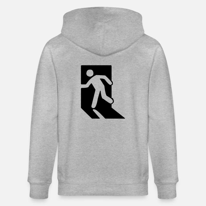 Exit (V) - Veste à capuche bio CULTIVATOR Stanley/Stella Unisexe - gris chiné