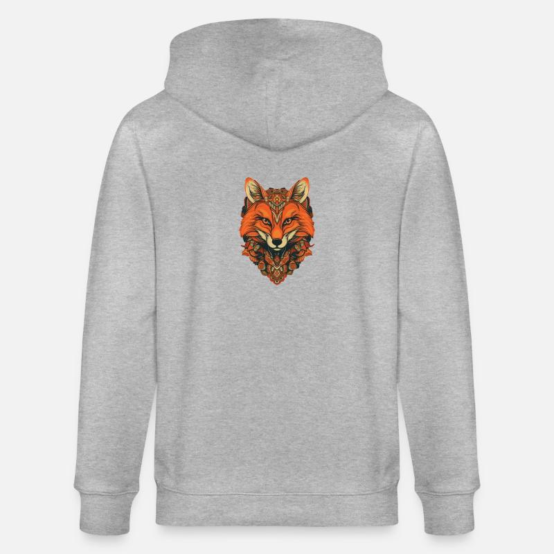 Fuchs - Stanley/Stella Unisex Bio-Kapuzenjacke CULTIVATOR  - Grau meliert