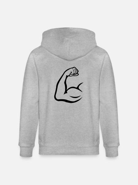bizeps - Veste à capuche bio CULTIVATOR Stanley/Stella Unisexe - gris chiné