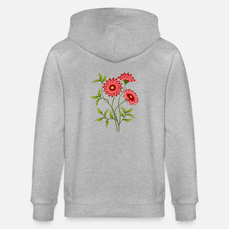 Fleur - Veste à capuche bio CULTIVATOR Stanley/Stella Unisexe - gris chiné