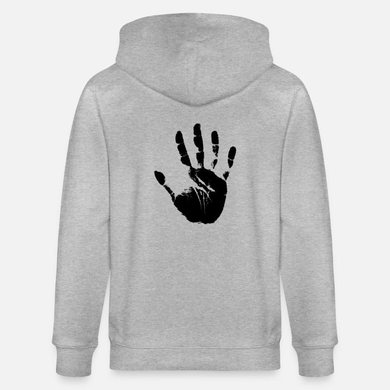 handprint - Veste à capuche bio CULTIVATOR Stanley/Stella Unisexe - gris chiné