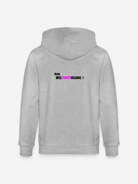 Kein Weltuntergang - Stanley/Stella Unisex Bio-Kapuzenjacke CULTIVATOR  - Grau meliert