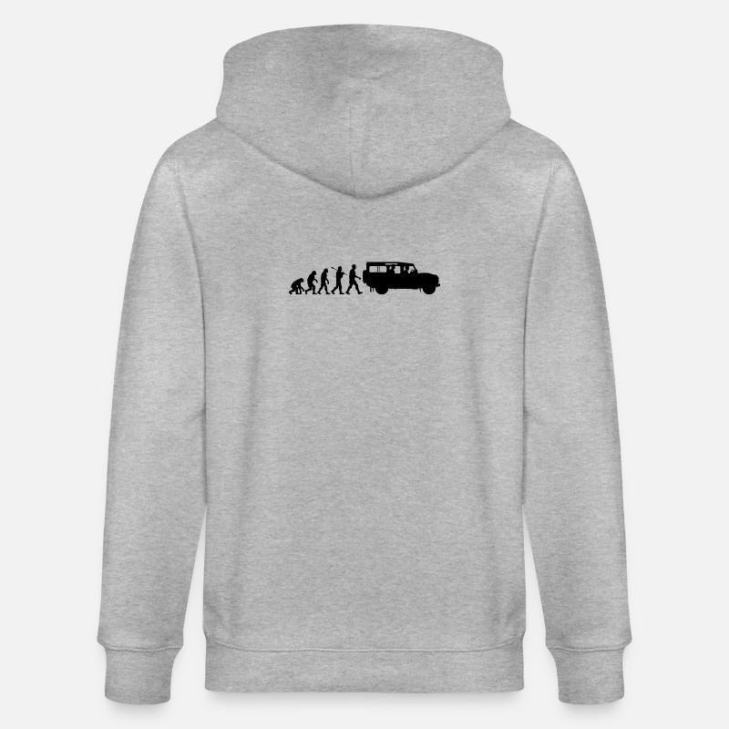 Defender 110 Évolution - Veste à capuche bio CULTIVATOR Stanley/Stella Unisexe - gris chiné