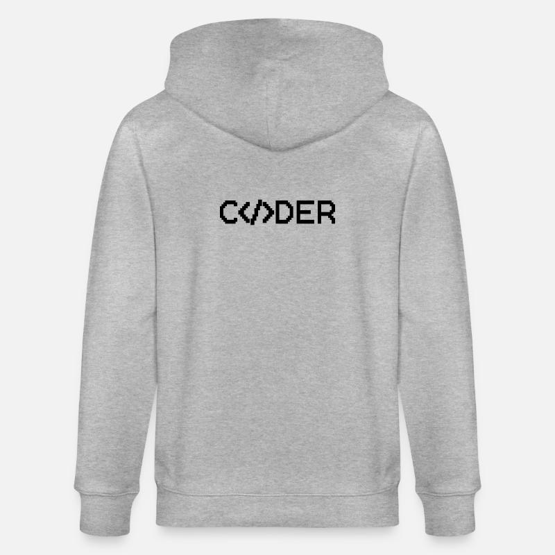 Coder - Stanley/Stella CULTIVATOR  Unisex Organic Hooded Jacket - heather grey